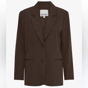 NWT Ichi Women's Kate Oversized‎ Blazer Boyfriend Classic Timeless